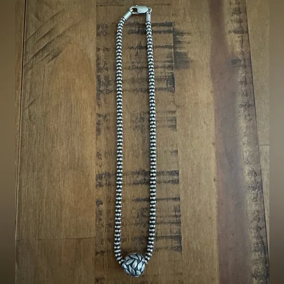 Retired Silpada Ball Pendant Necklace - Picture 2 of 7